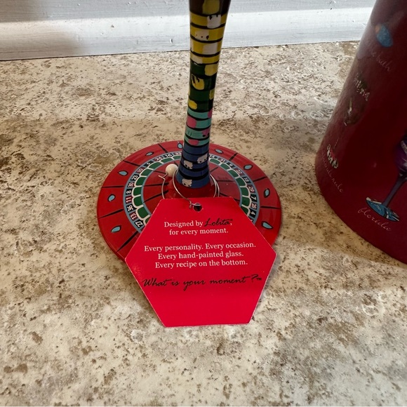 Lolita Hand Painted Wine Glass - Las Vegas - Picture 3 of 11